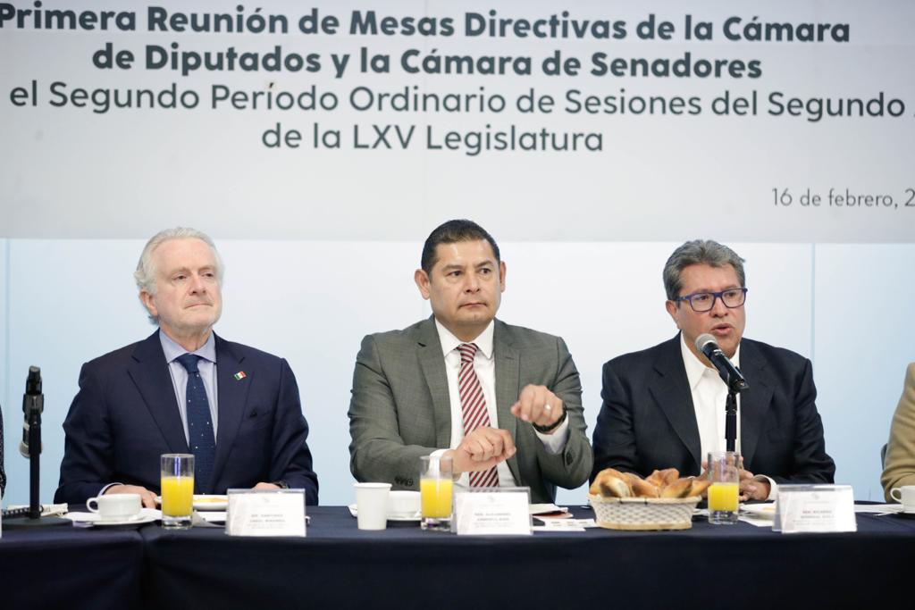 En reunión bicamaral Armenta y Creel acuerdan atender rezago legislativo