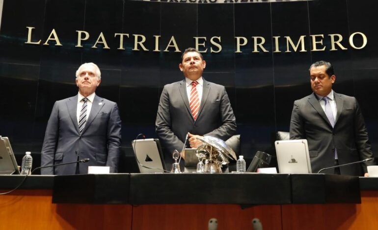 Se instala Comisión Permanente con Armenta como presidente del Congreso de la Unión