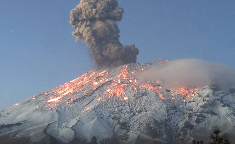 Ceniza del Popocatépetl puede provocar conjuntivitis, rinitis alérgica y amigdalitis