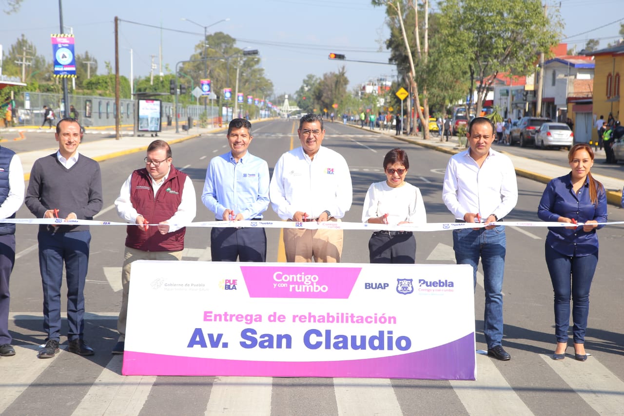Avenida San Claudio ya está abierta, el ayuntamiento de Puebla beneficiará más de 60 mil universitarios