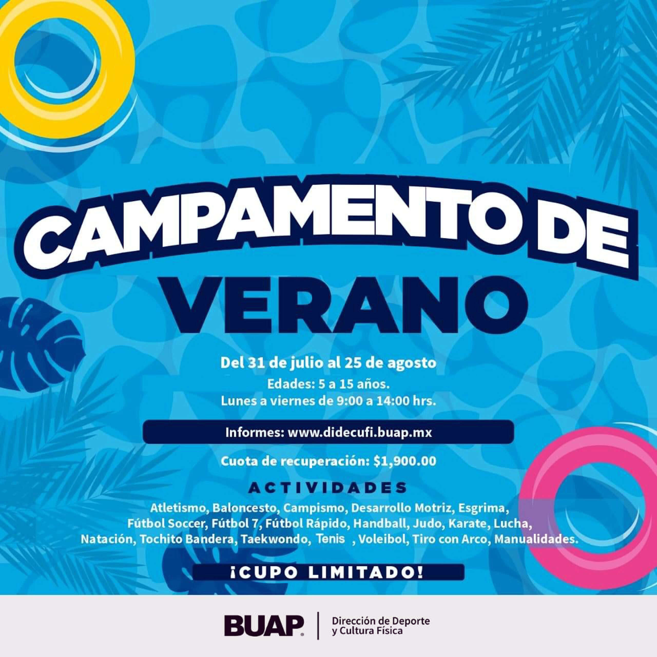 BUAP ofrece Campamento de Verano 2023