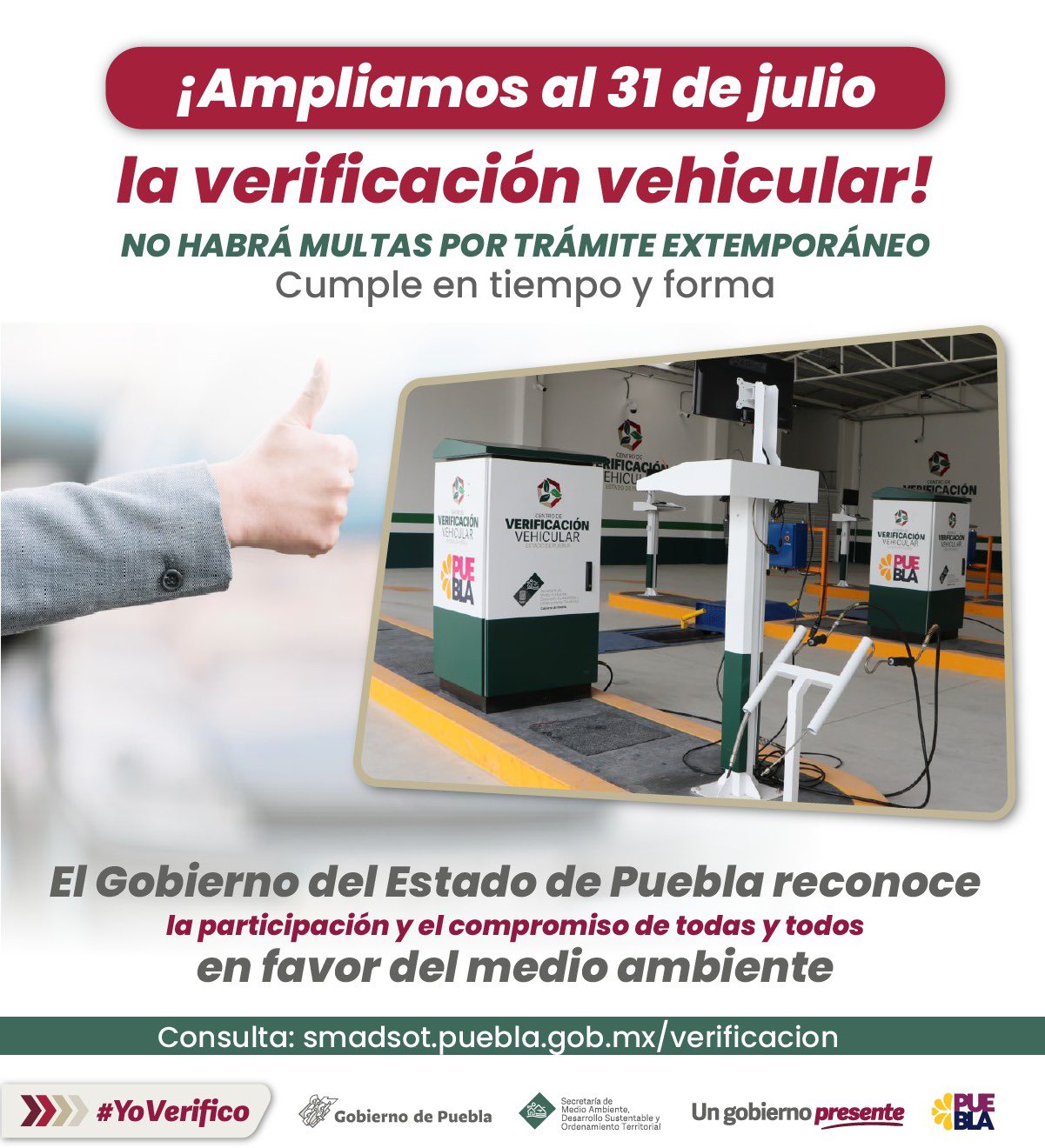 Hasta el 31 de julio amplían plazo para verificación vehicular sin multa