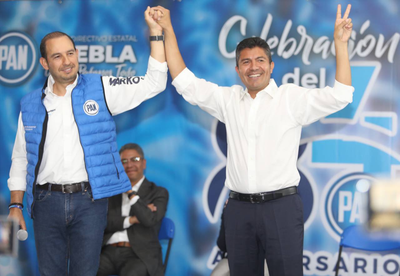 Vídeo / Marko Cortés «destapa» a Eduardo Rivera para la gubernatura de Puebla por el PAN