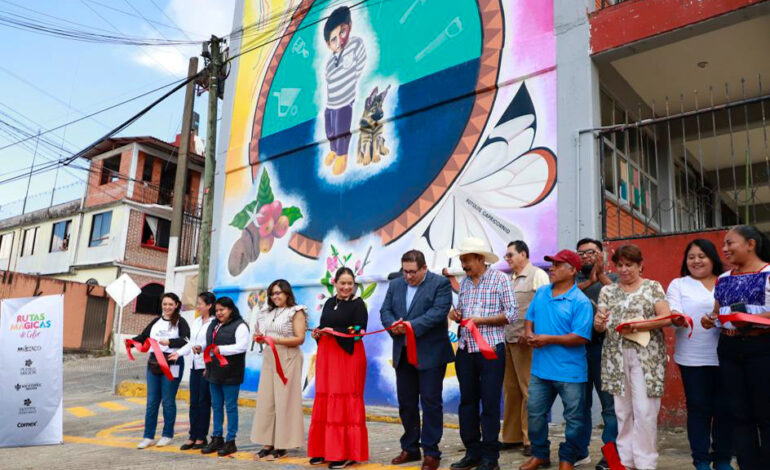 Inauguran «Rutas Mágicas de Color» en Xicotepec