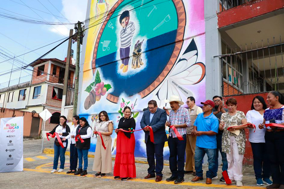 Inauguran «Rutas Mágicas de Color» en Xicotepec