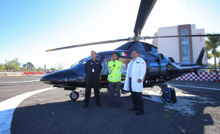 Reactivan tres helicópteros para fortalecer la seguridad de Puebla