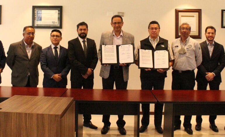 El organismo público descentralizado firmó un convenio con la Universidad Tecnológica de Puebla (UTP) y su Centro Especializado de Recursos Humanos de Alto Nivel (CERHAN)