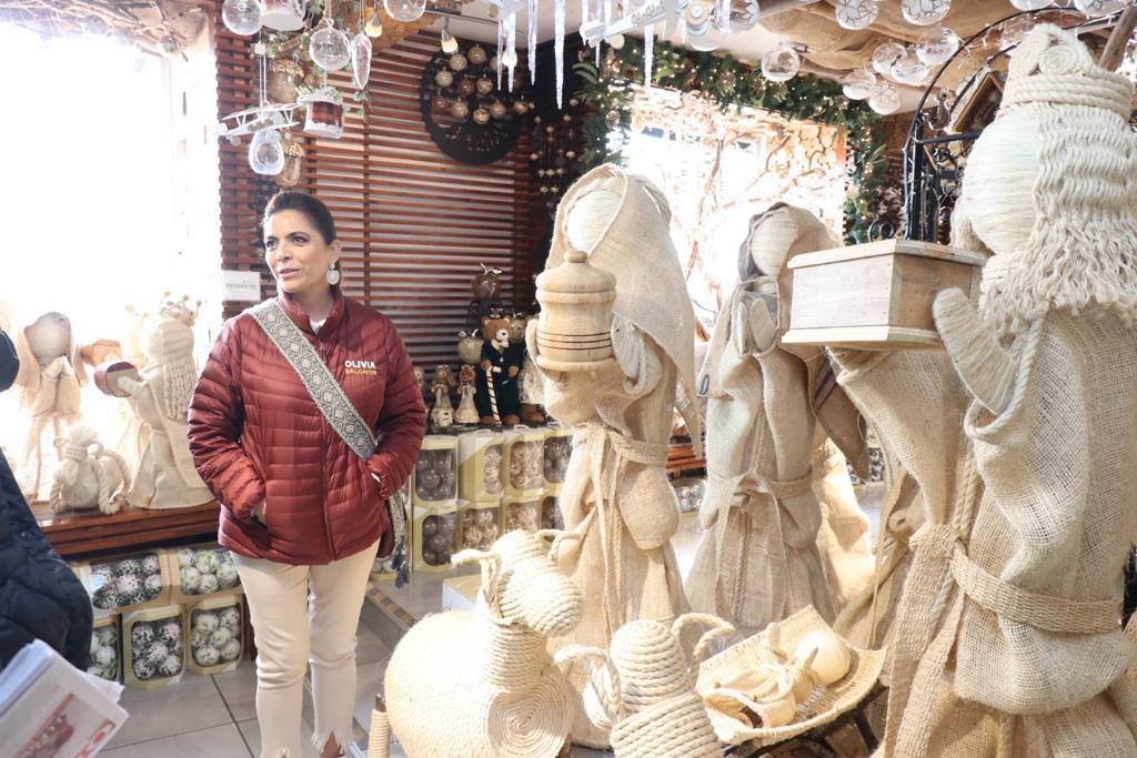 En Chignahuapan Olivia Salomón destacó la aportación laboral de las mujeres artesanas