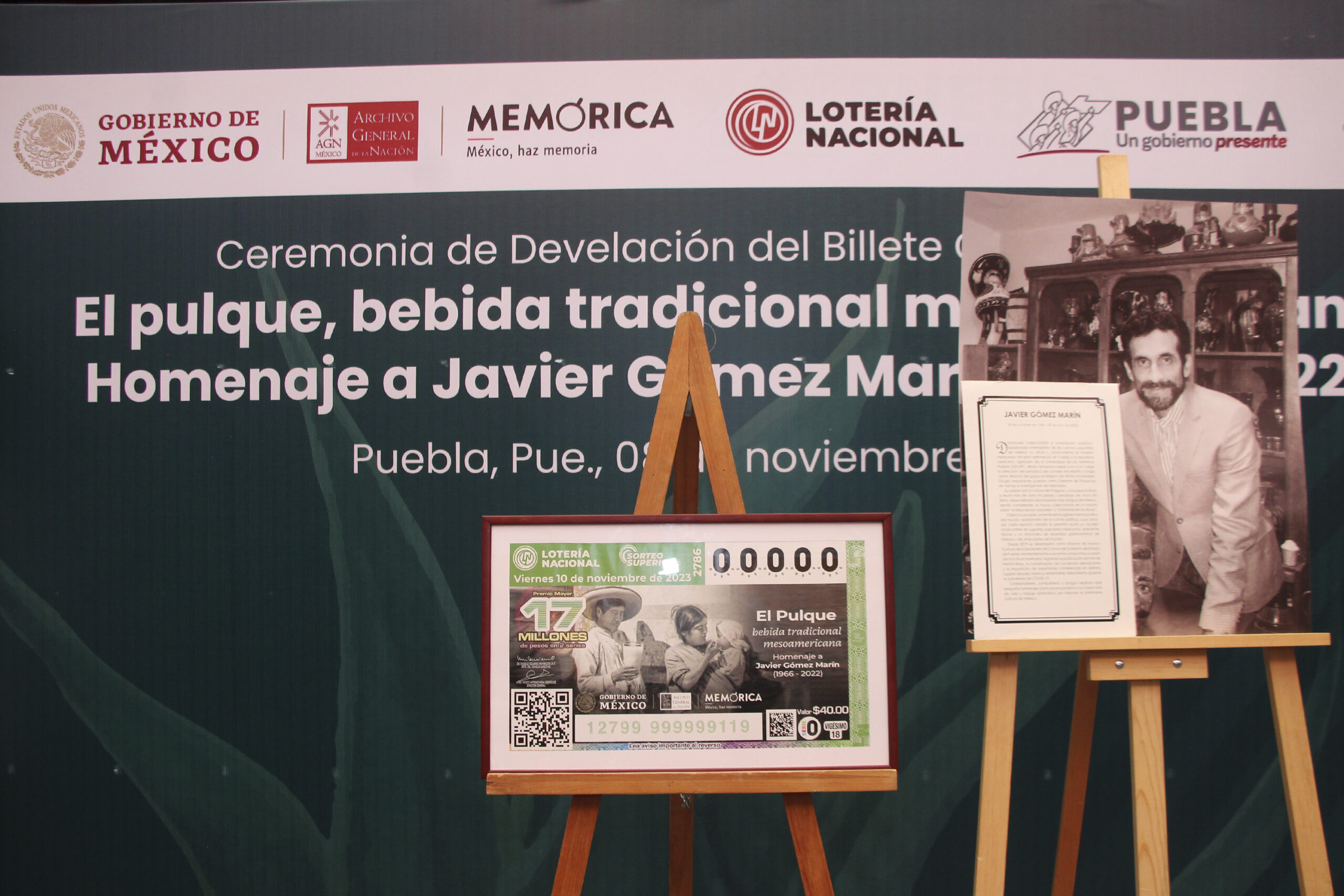 Devela Cultura billete de la “Lotería Nacional” conmemorativo del pulque