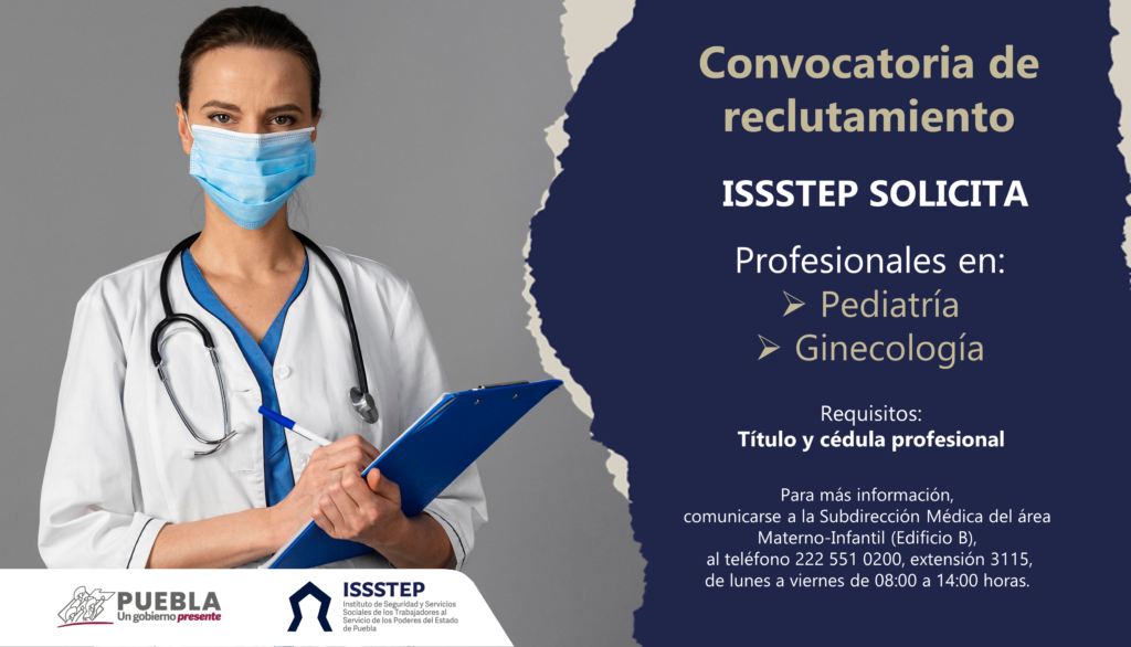El organismo cuenta con vacantes de las especialidades de pediatría y ginecología.