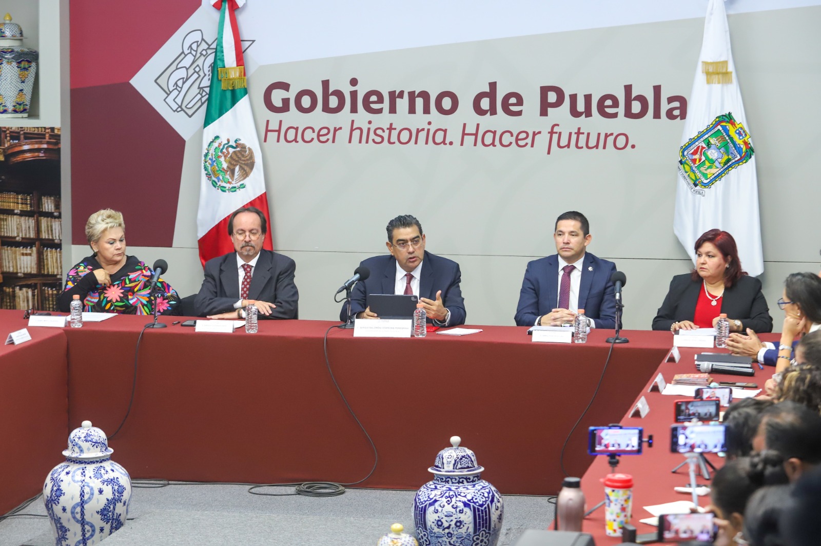 Sergio Salomón pide unidad y cohesión por Puebla tras elección de Armenta como coordinador de la 4T