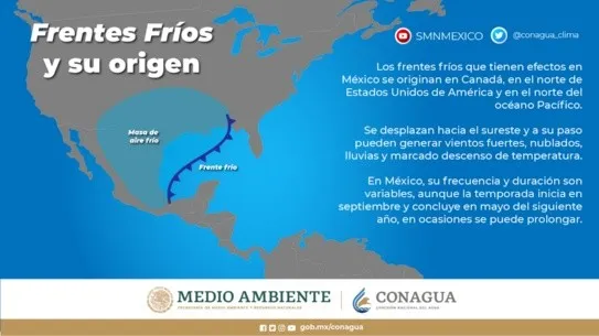La Conagua detalló que los estados más afectados serán los del norte. También se pronostican inundaciones y deslaves por interacciones con otros fenómenos.