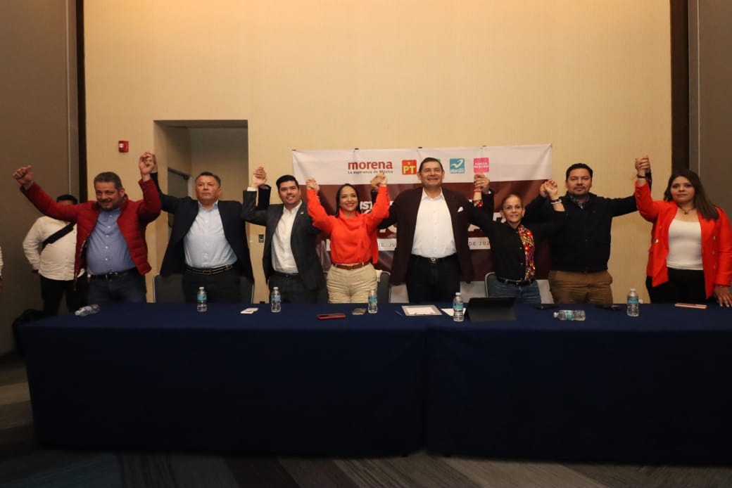 Preparan mega coalición para garantizar el triunfo de la 4T en Puebla