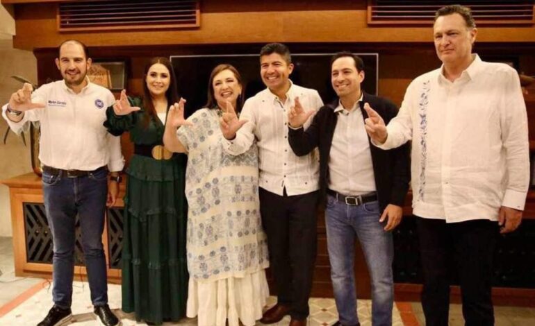 Eduardo Rivera se reunió con Xóchitl Gálvez y Marko Cortés