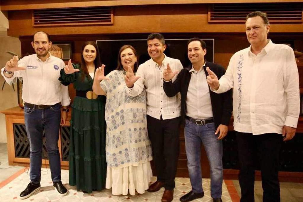 Eduardo Rivera se reunió con Xóchitl Gálvez y Marko Cortés