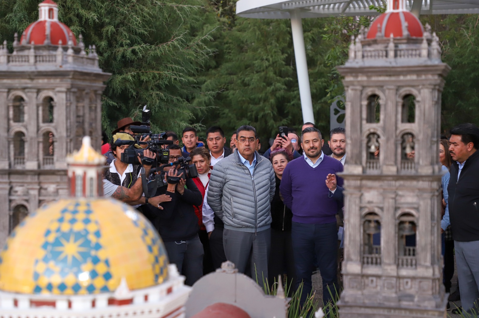 Sergio Salomón, inaugura rehabilitación del «Paseo de Gigantes»