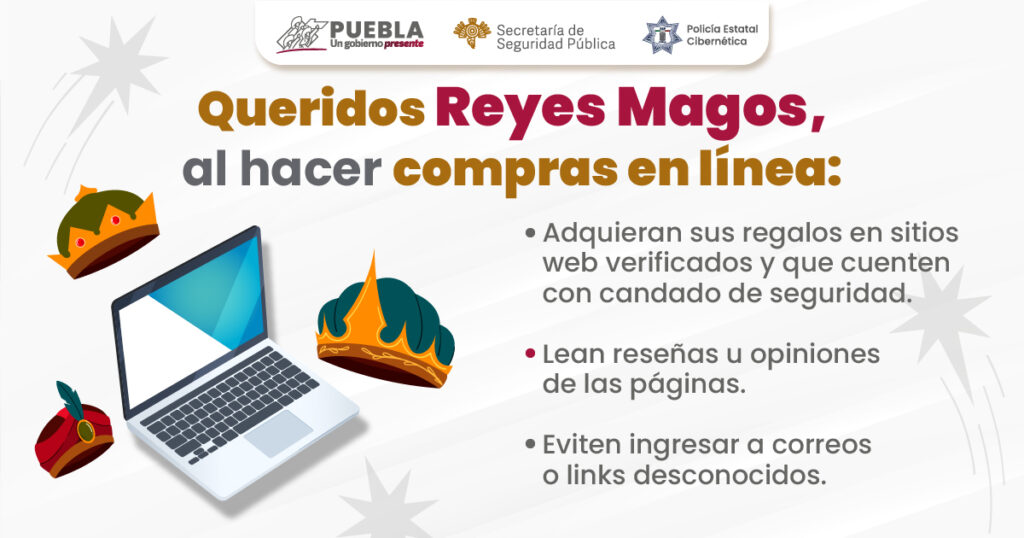 Al realizar compras físicas, la dependencia exhorta a las y los poblanos a evitar perder de vista sus pertenencias y acudir acompañados a cajeros automáticos