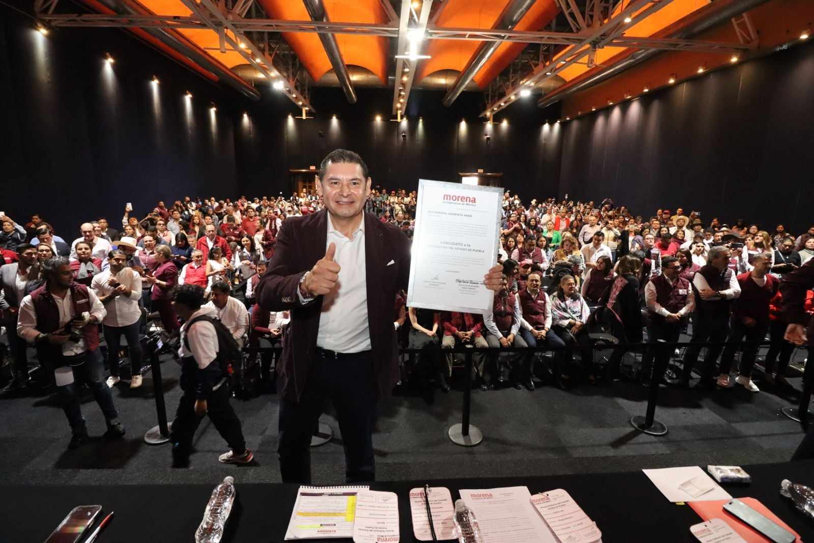 Consejo de Morena refrenda que Alejandro Armenta es su candidato a la gubernatura