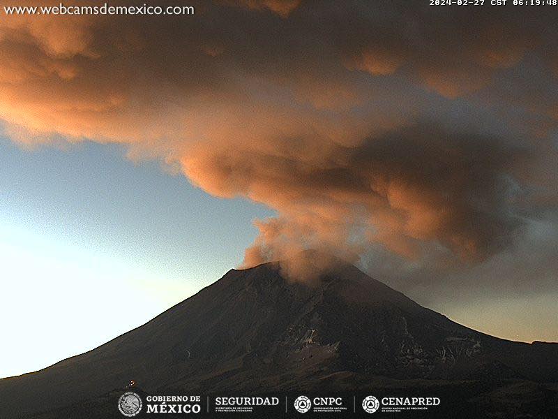 Popocatépetl ‘sorprende’ con fumarola: ¿Qué zonas de CDMX prevén caída de ceniza?