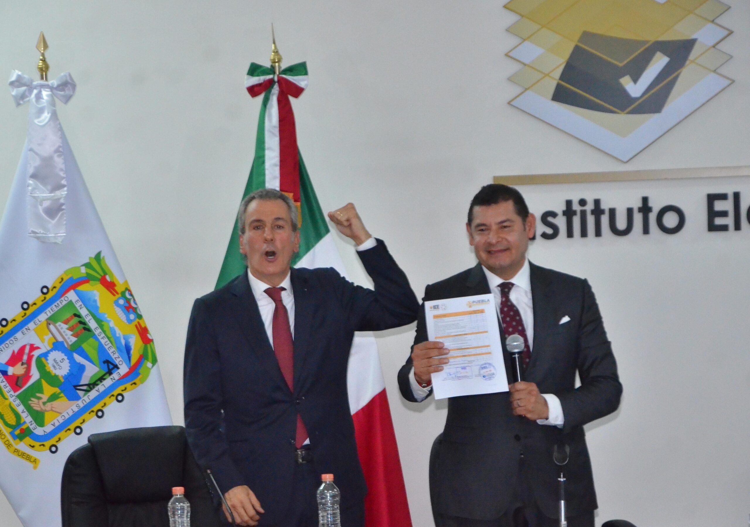 Armenta y Chedraui oficialmente ya son candidatos a la gubernatura y alcaldía