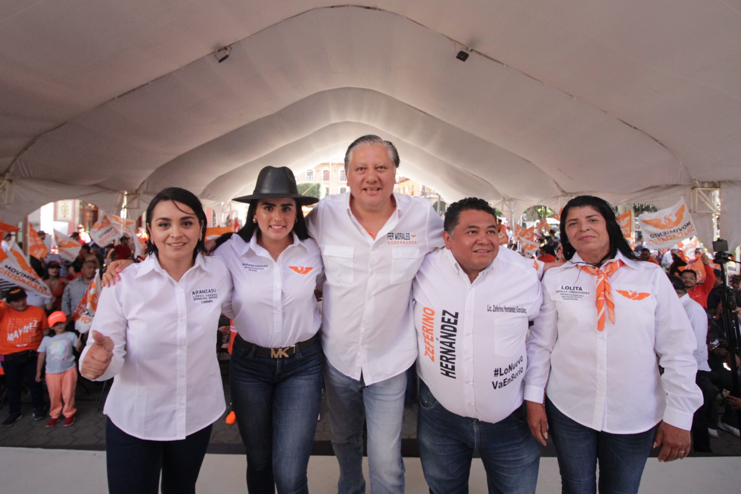 Movimiento Ciudadano y sus candidatos presentan propuestas en Huauchinango