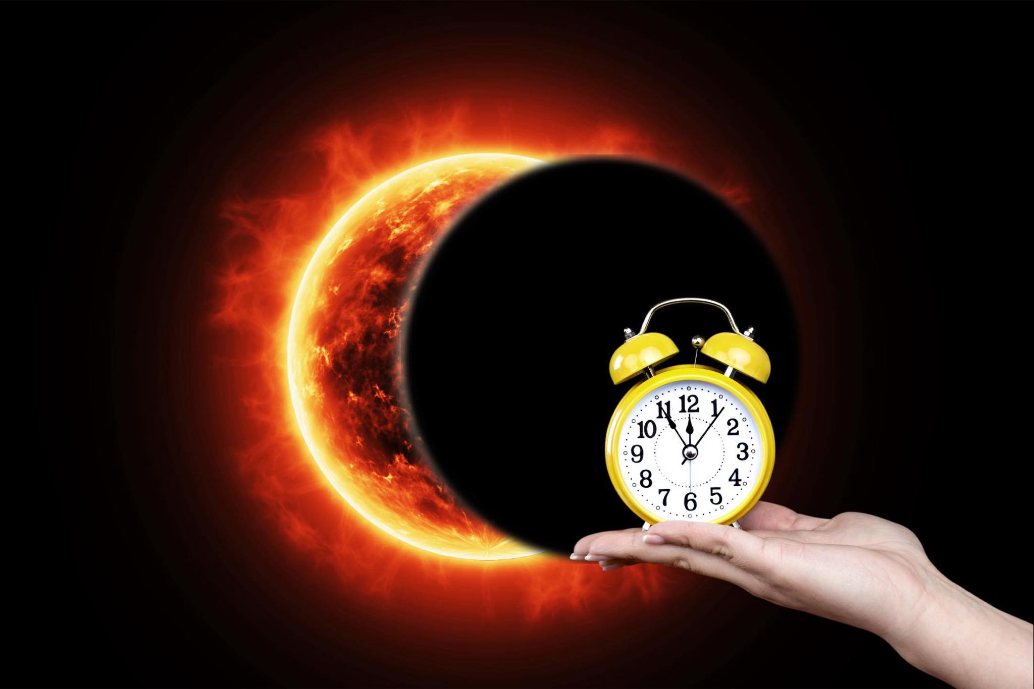 A qué hora es el punto máximo del eclipse solar 2024