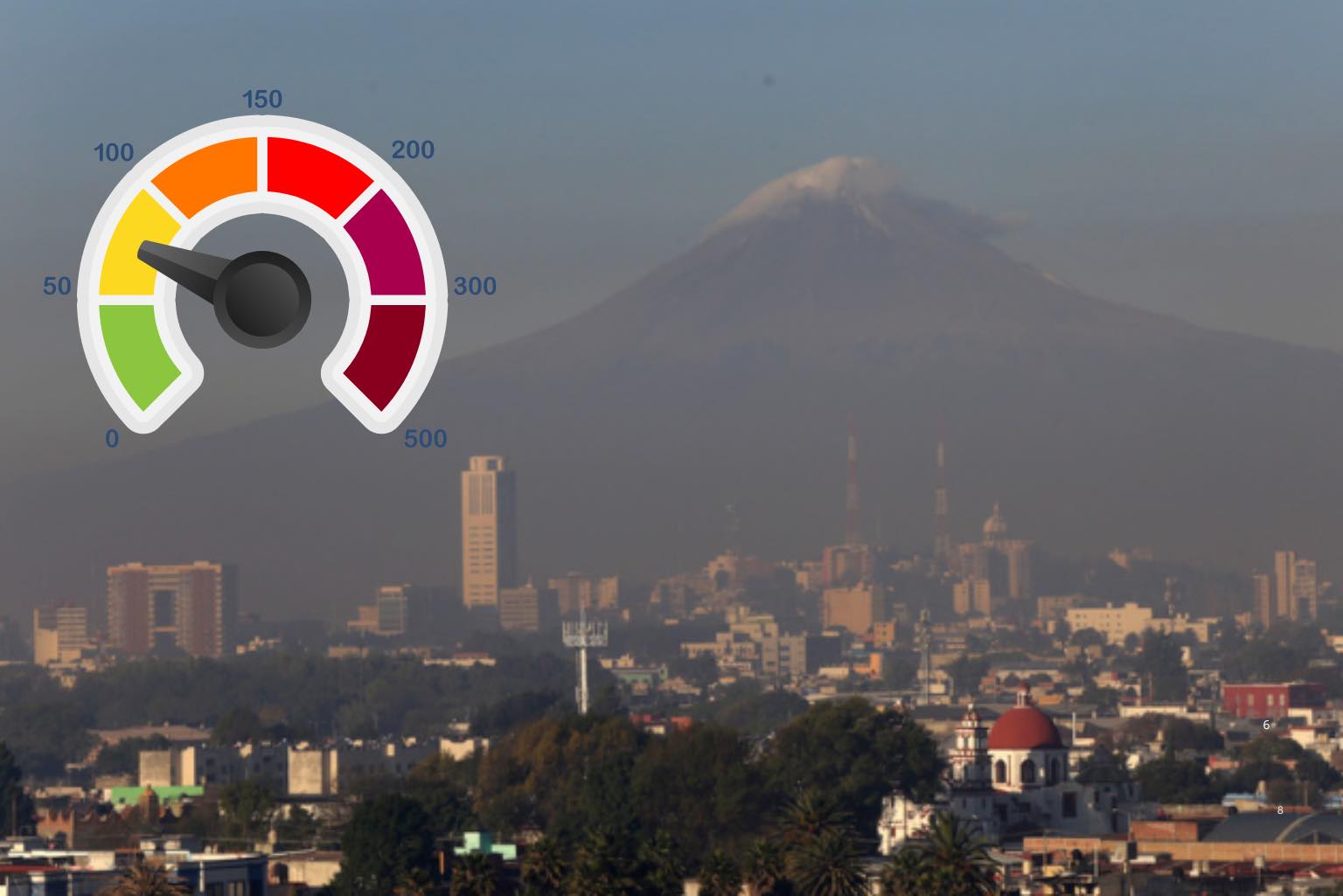 Moderada calidad del aire en zona Metropolitana de Puebla