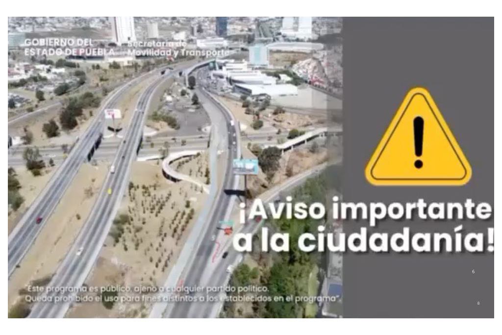 Serán reabiertos los carriles centrales de Vía Atlixcáyotl a la altura de Periférico Ecológico en ambos sentidos