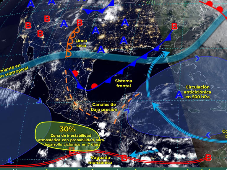 Conagua alerta por posibilidad de formación del primer ciclón tropical al Sur del País