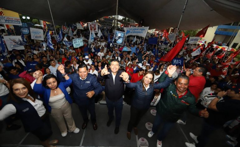 Lalo Rivera realizó cierre de campaña en Cuautlancingo
