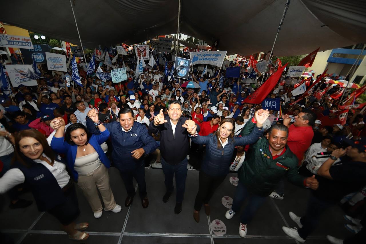 Lalo Rivera realizó cierre de campaña en Cuautlancingo