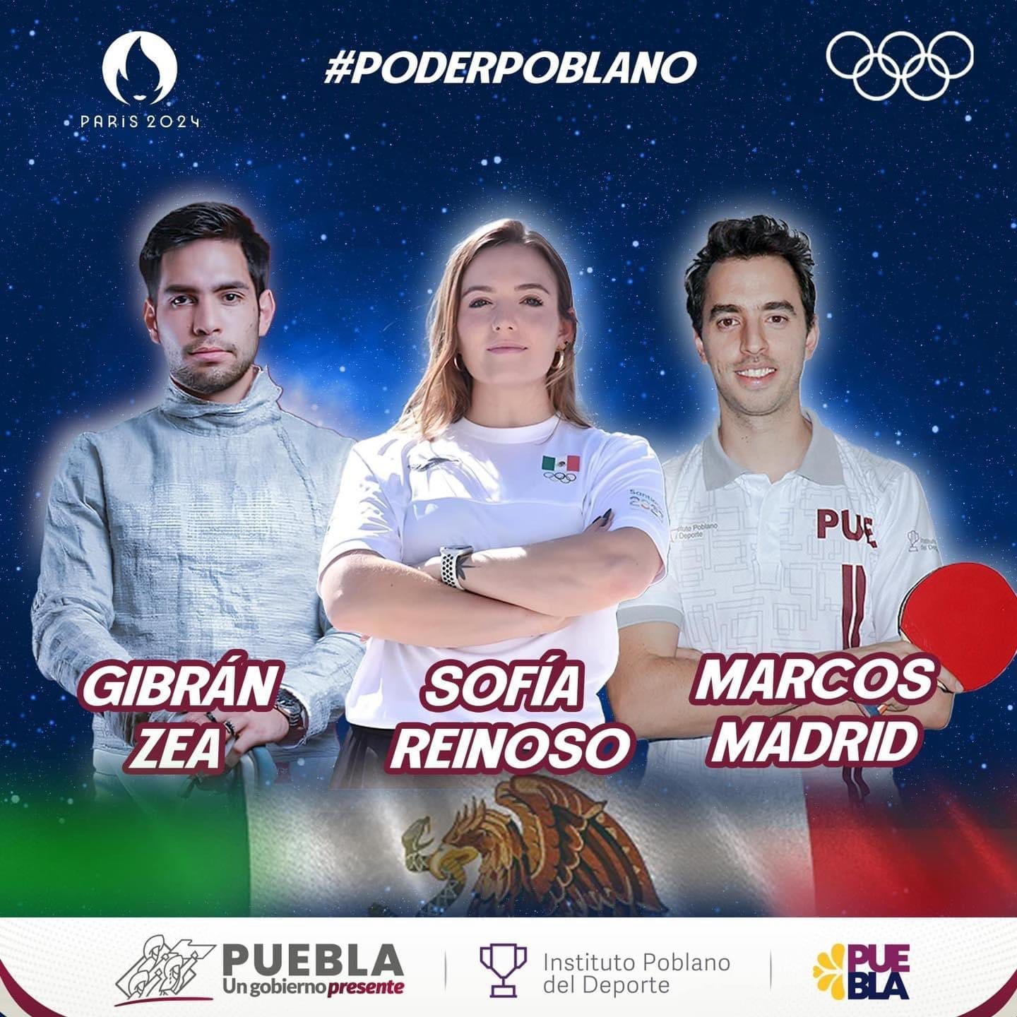 Hoy debutan 3 poblanos en los Juegos Olímpicos de París 2024