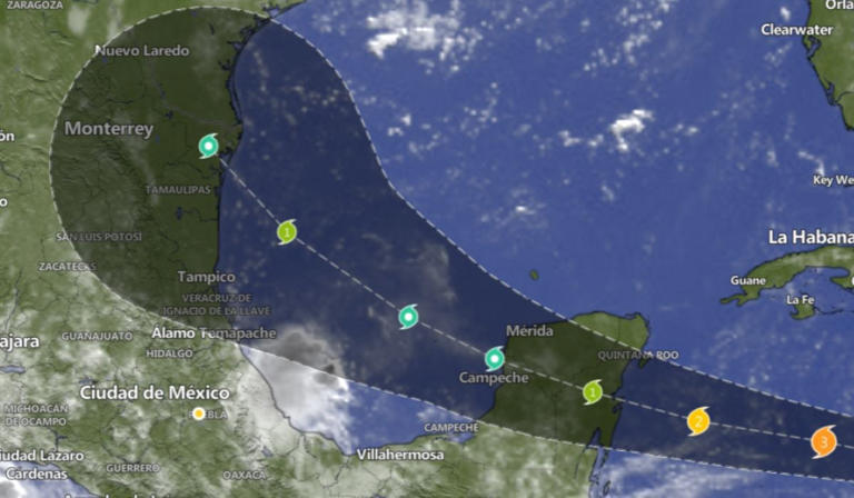 ¿A qué hora llega el Huracán Beryl a México?: estados y municipios más afectados