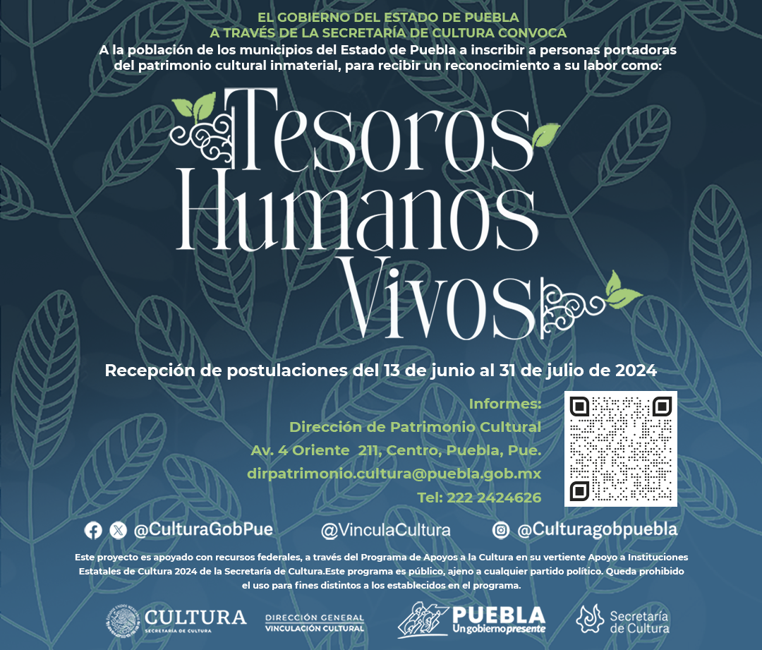 Amplía Cultura recepción de candidatos para “Tesoros Humanos Vivos”