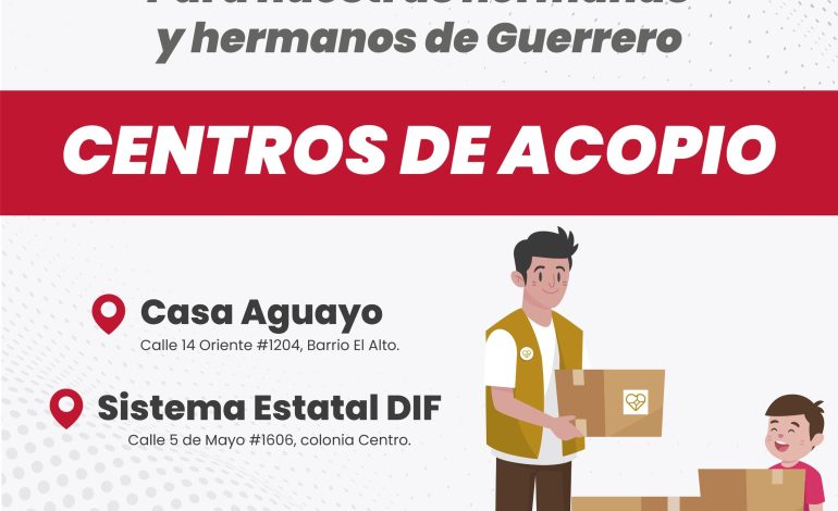 Huracán John deja damnificados, Puebla se solidariza con Guerrero