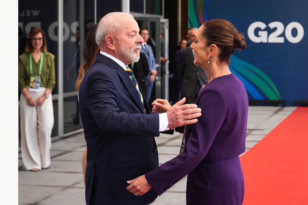 Sheinbaum llega a la reunión del G-20
