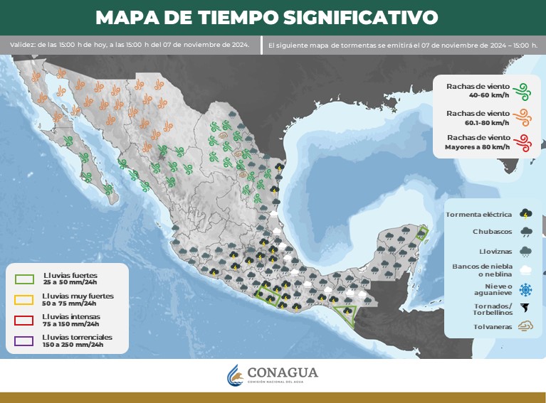 Llega el frente frío 8 a México con temperaturas de hasta -10 °C