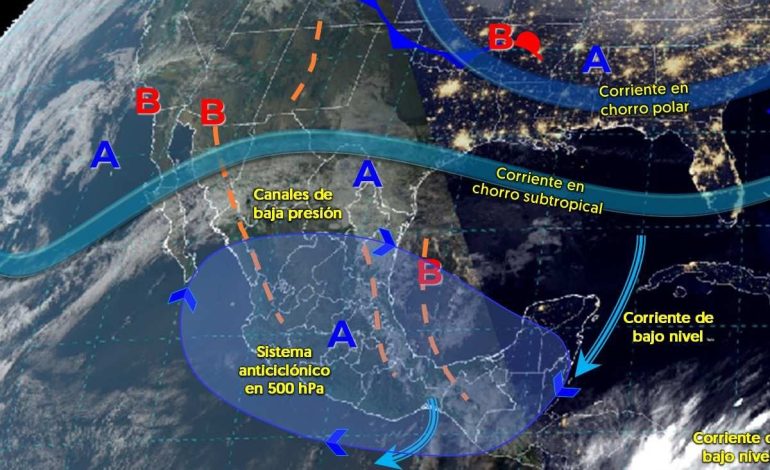 Llega un nuevo frente frío provocando hasta -15 grados, heladas y lluvias en 10 estados.  