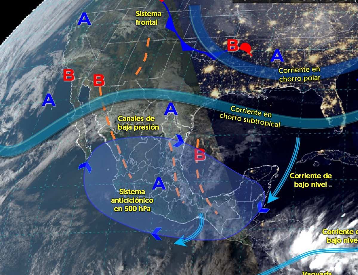Llega un nuevo frente frío provocando hasta -15 grados, heladas y lluvias en 10 estados.  