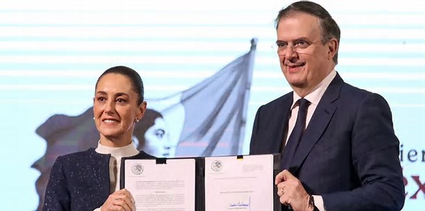 Sheinbaum firma decreto para incrementar temporalmente a 35% el arancel