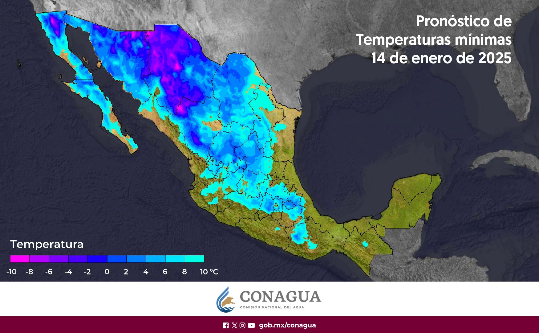 Ola de frío extremo azotará a México: Temperaturas menores a -15°C en varios estados