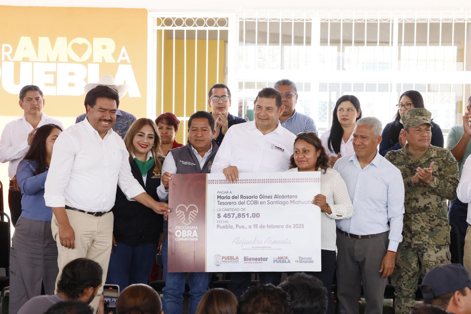 Con seguridad y educación vamos a transformar a Puebla: Armenta