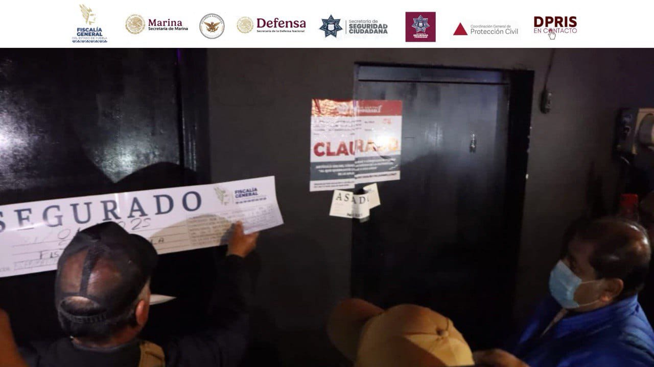 Estos son los antros clausurados en Puebla el fin de semana