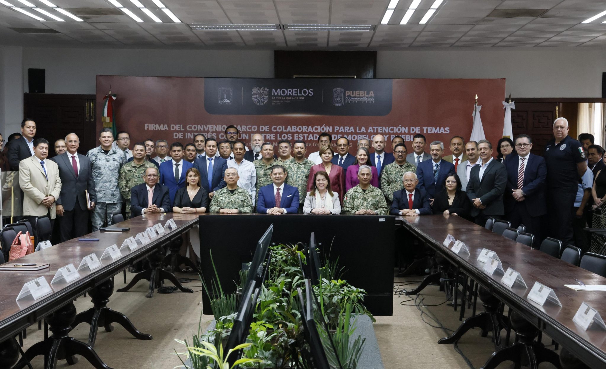 Vamos por Estados seguros, alineados al Plan Nacional de la Dra. Claudia Sheinbaum: Gobiernos de Morelos y Puebla.