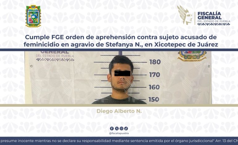 Detienen a presunto responsable de feminicidio en Xicotepec de Juárez