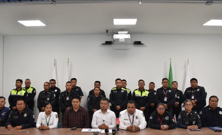 Logran acuerdos Gobierno de la Ciudad y policías municipales para garantizar la seguridad de los poblanos
