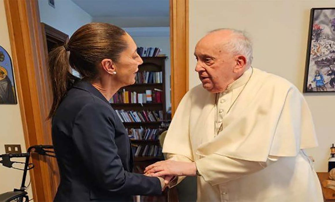 Sheinbaum recuerda su encuentro con el Papa Francisco: «Nos hizo chistes y conversamos»