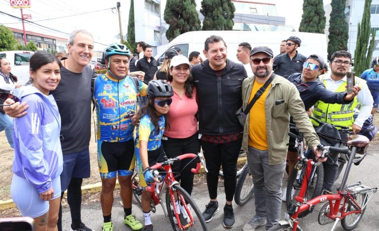 Armenta propone ciclovía a Cholula y ampliación de la Vía Recreativa todos los domingos