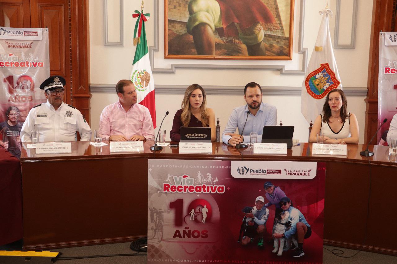 Festeja Puebla 10 años de la Vía Recreativa con actividades especiales este 25 de mayo