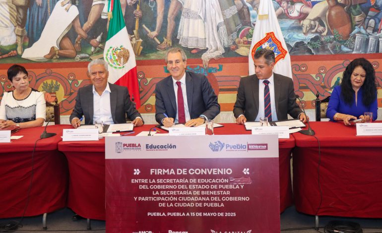 Firman convenio Educación y Bienestar para fortalecer escuelas en zonas prioritarias